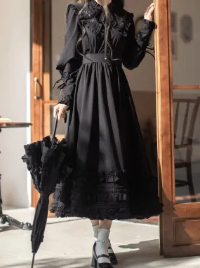 Belt of Mutton Dark Retro Leg   Dress French