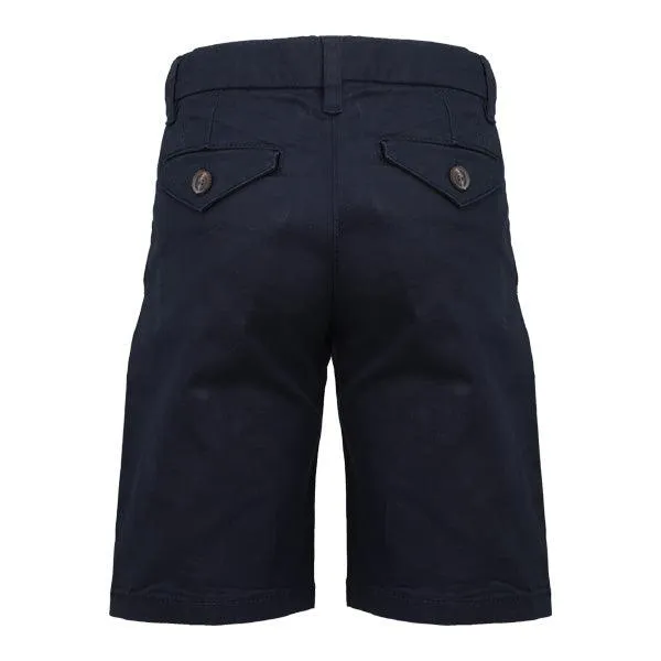 BOYS NAVY BASIC TWILL CHINO SHORTS