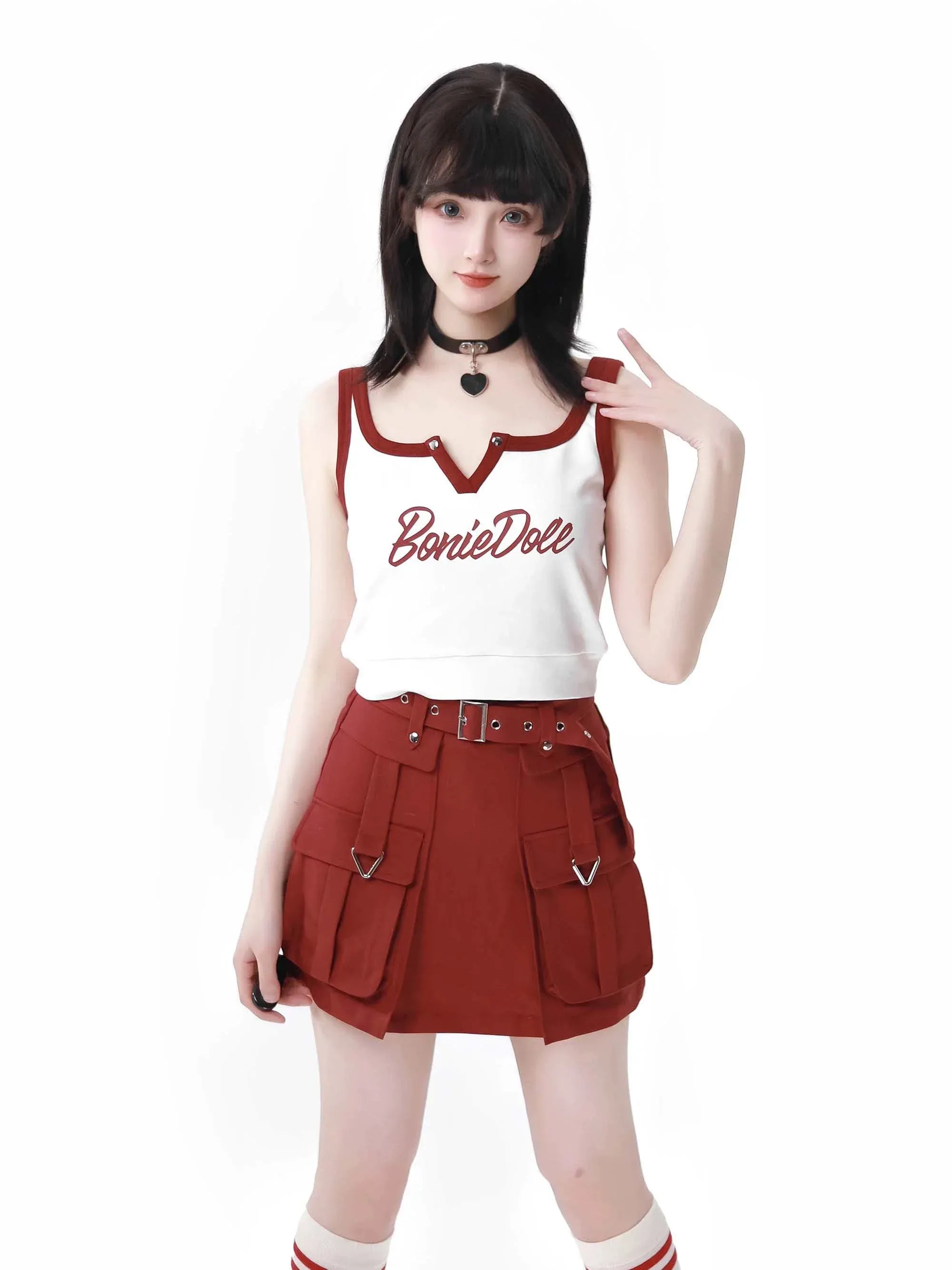 Camisole   Key Neck Skirt Color American Girl Cargo Three