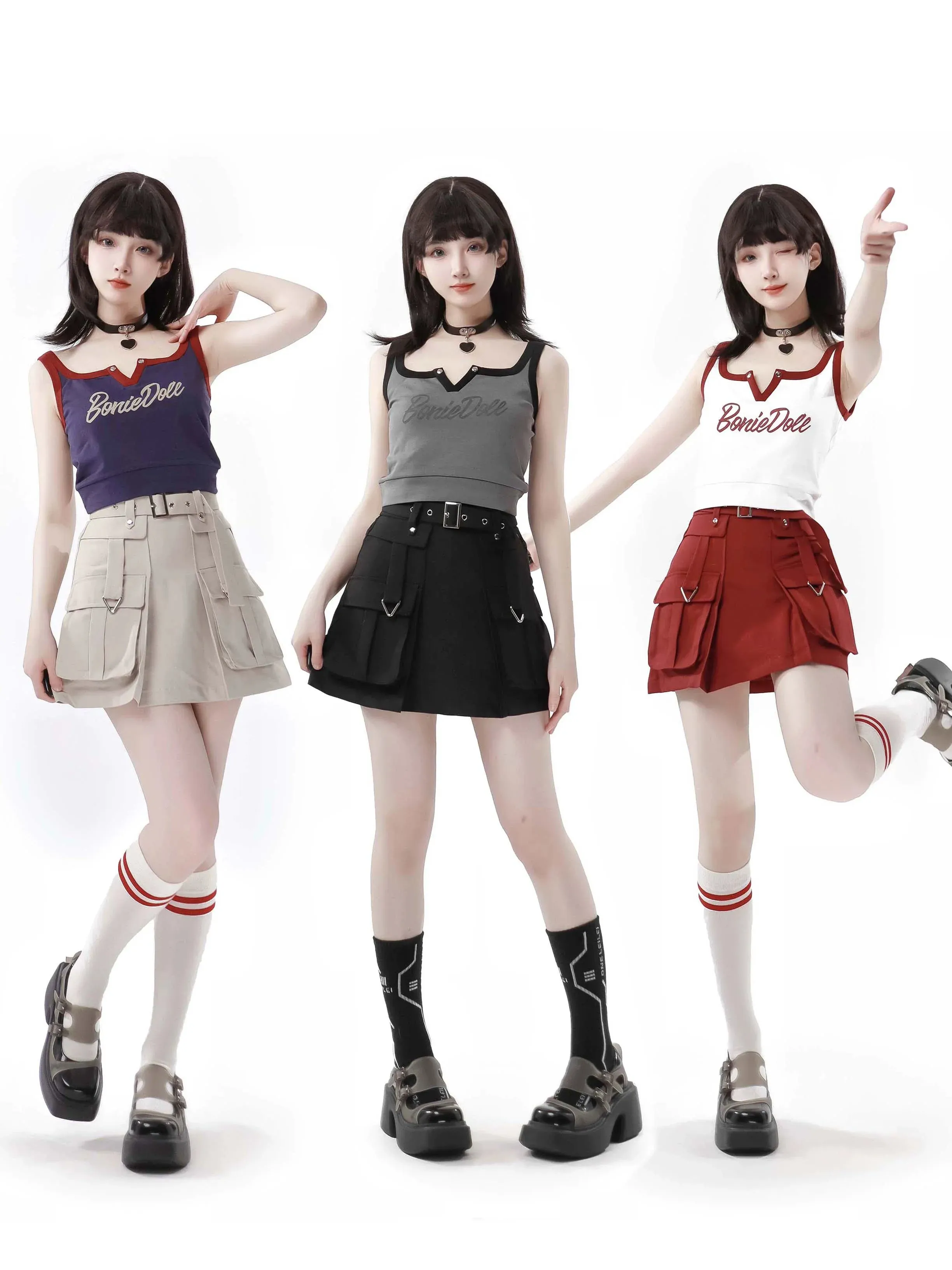 Camisole   Key Neck Skirt Color American Girl Cargo Three