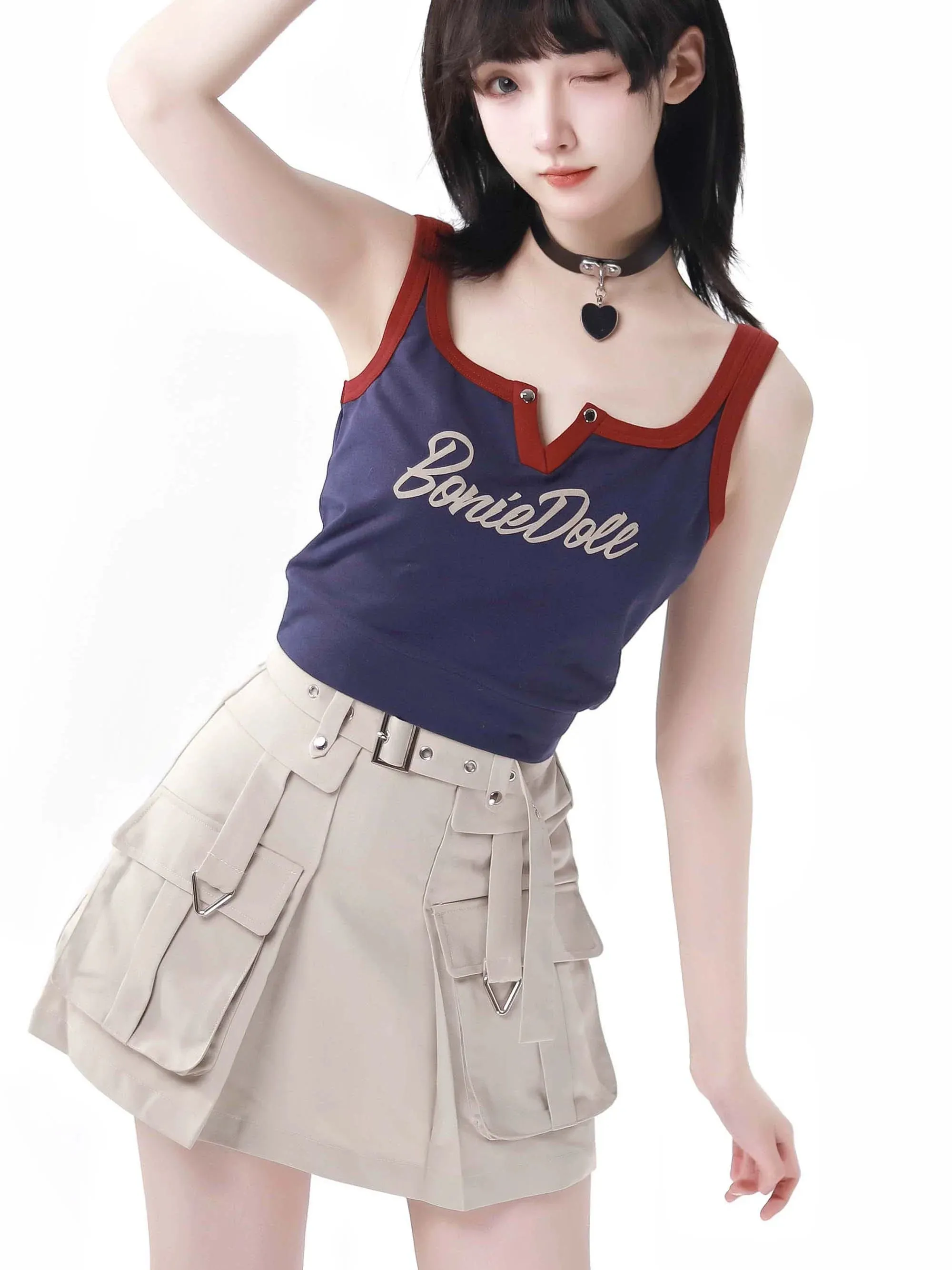 Camisole   Key Neck Skirt Color American Girl Cargo Three