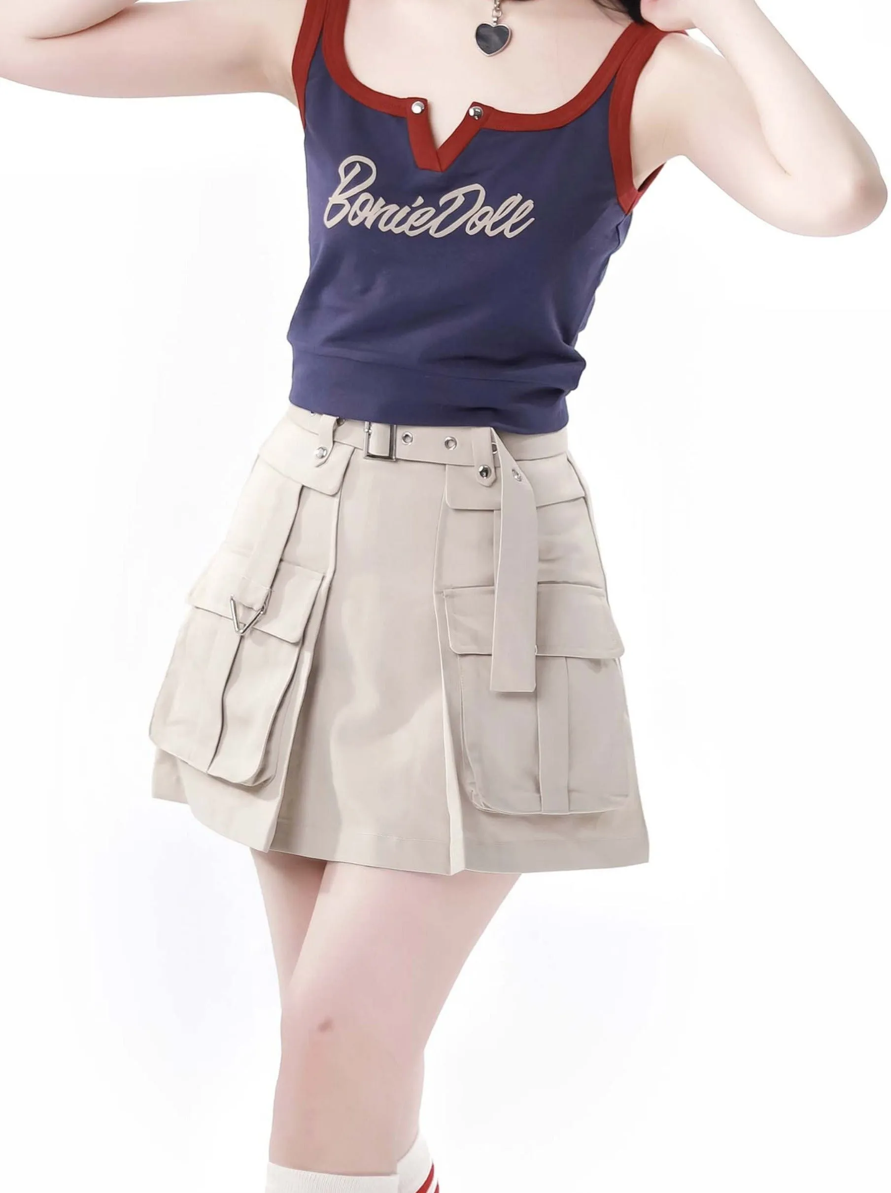 Camisole   Key Neck Skirt Color American Girl Cargo Three