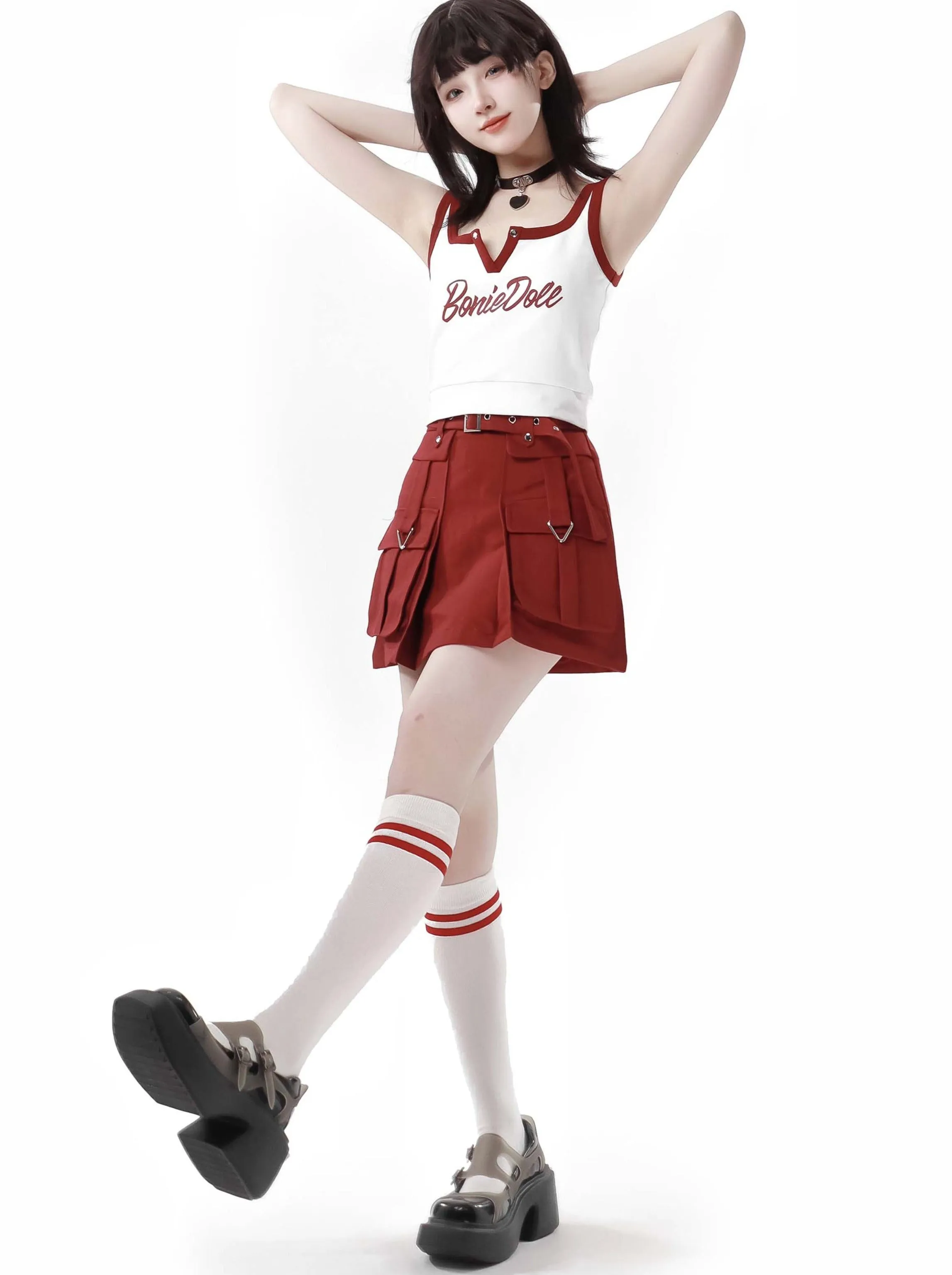 Camisole   Key Neck Skirt Color American Girl Cargo Three