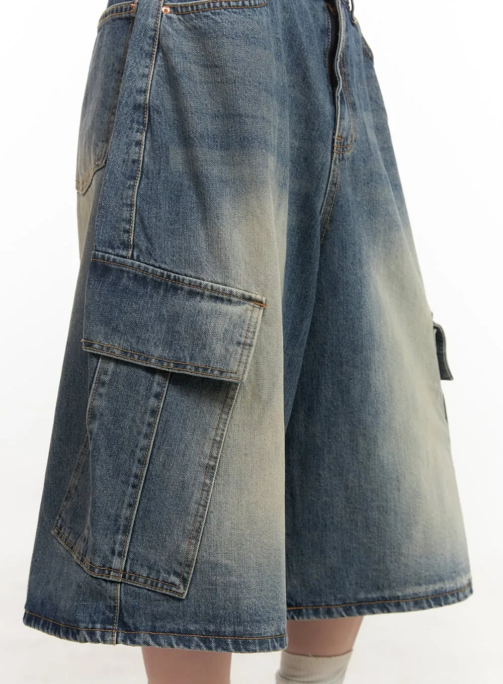 Cargo Bermuda Denim Shorts CF514