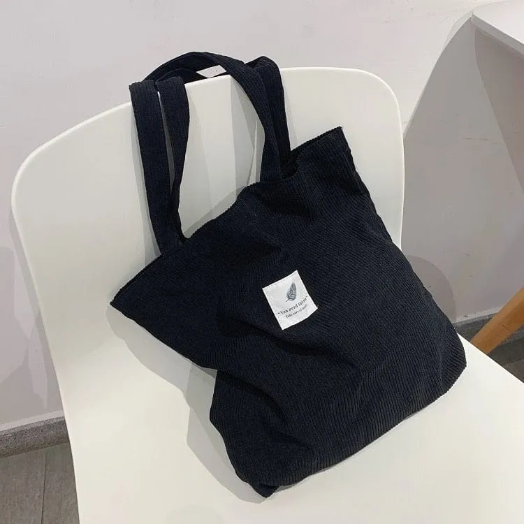 Classic Beauty Corduroy Tote