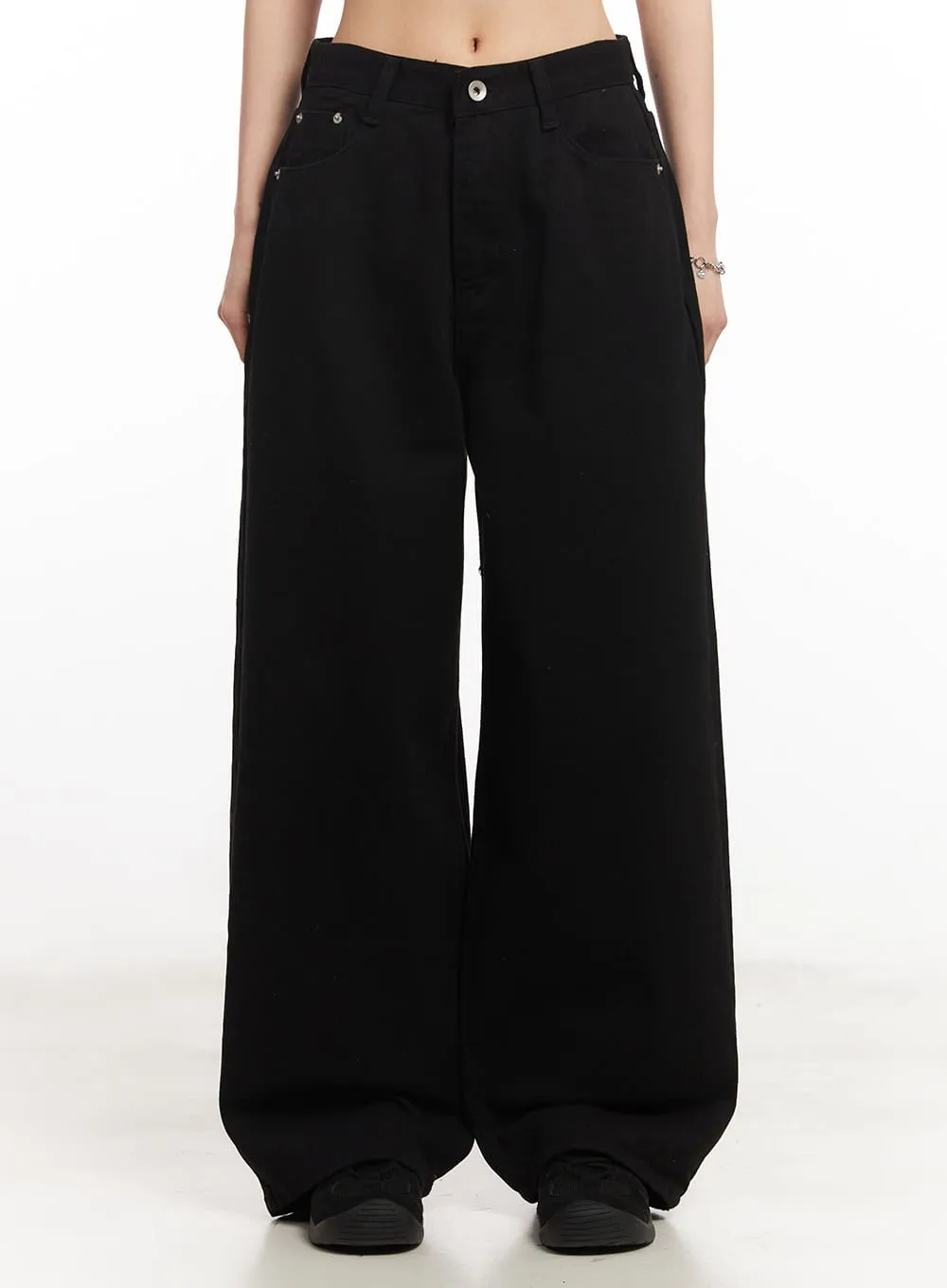Classic Cotton Wide-Leg Pants CA516