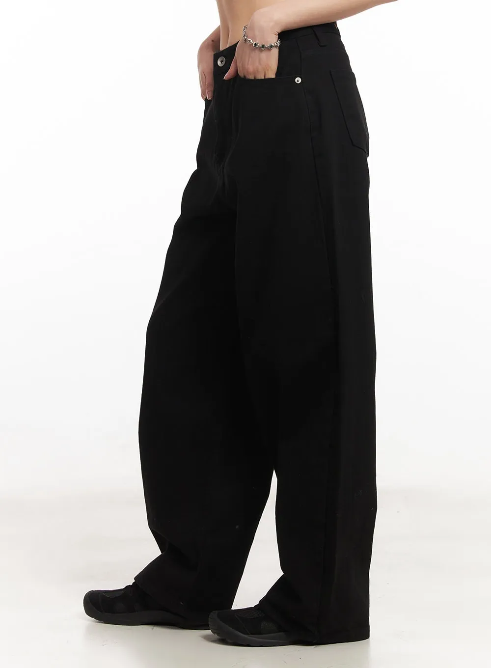 Classic Cotton Wide-Leg Pants CA516