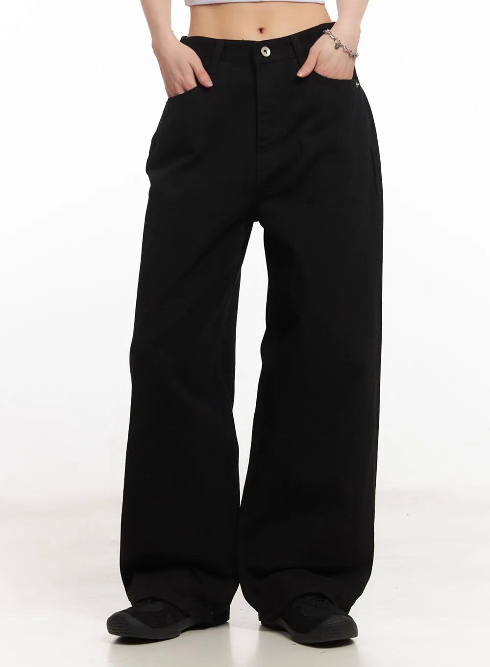 Classic Cotton Wide-Leg Pants CA516