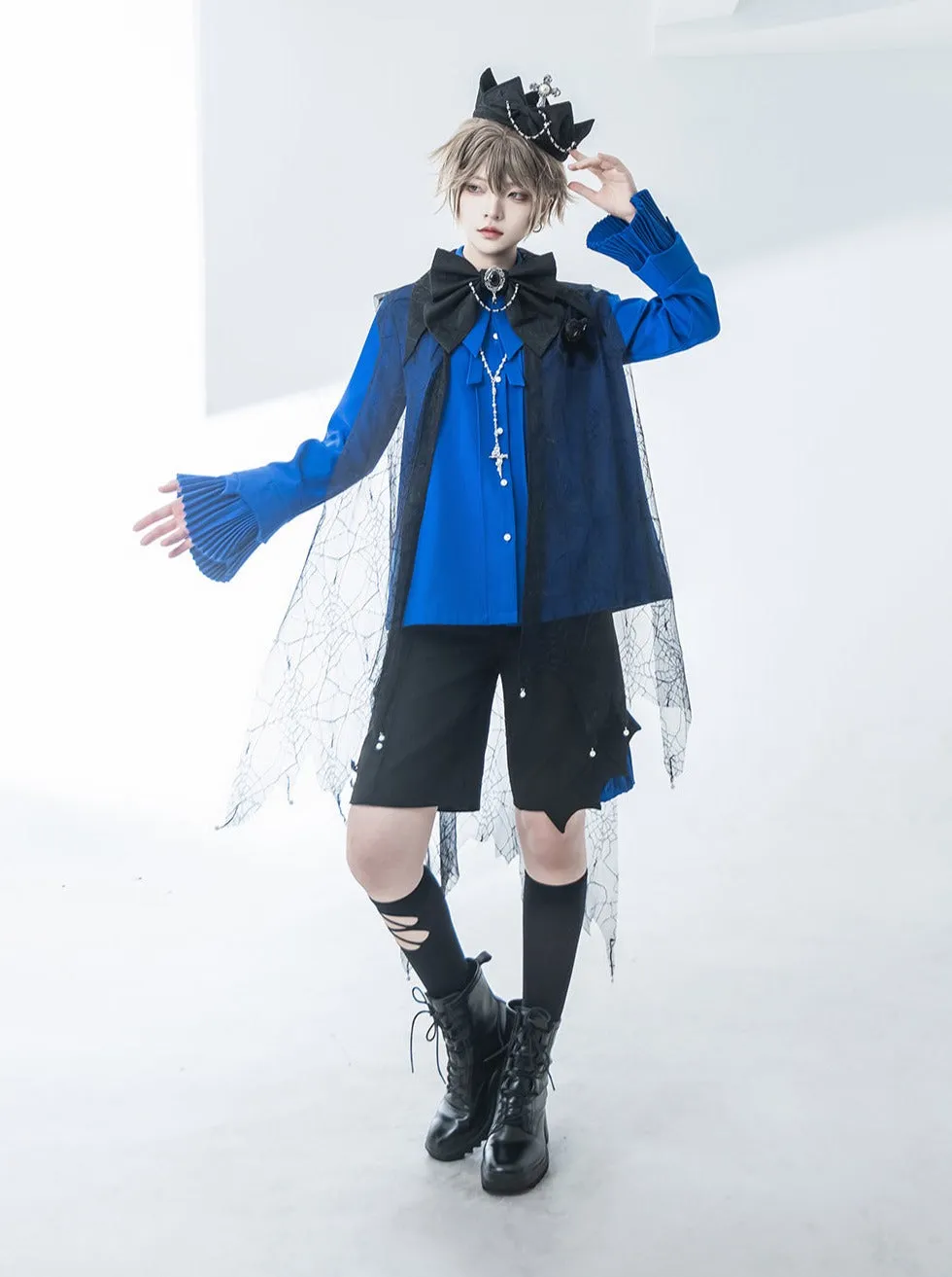 Elegant Prince Tie Bow   Shirt Half Pants