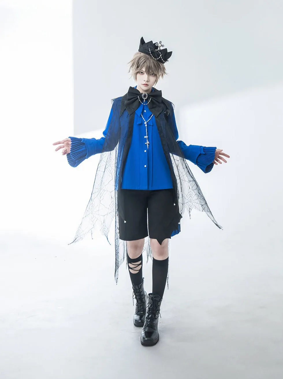 Elegant Prince Tie Bow   Shirt Half Pants