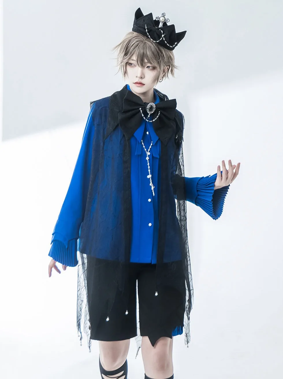 Elegant Prince Tie Bow   Shirt Half Pants