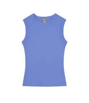 Esme High Neck Tank in Blue