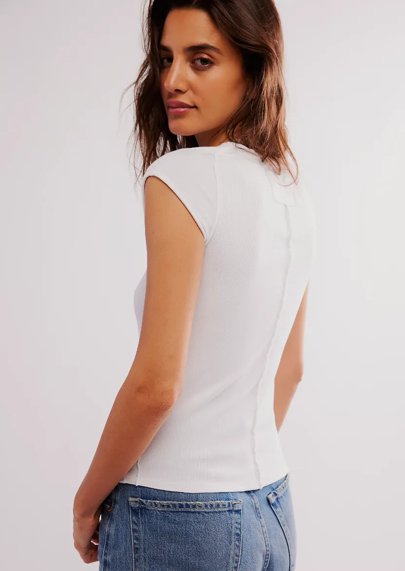 Free People Ever Had Tee in Ivory