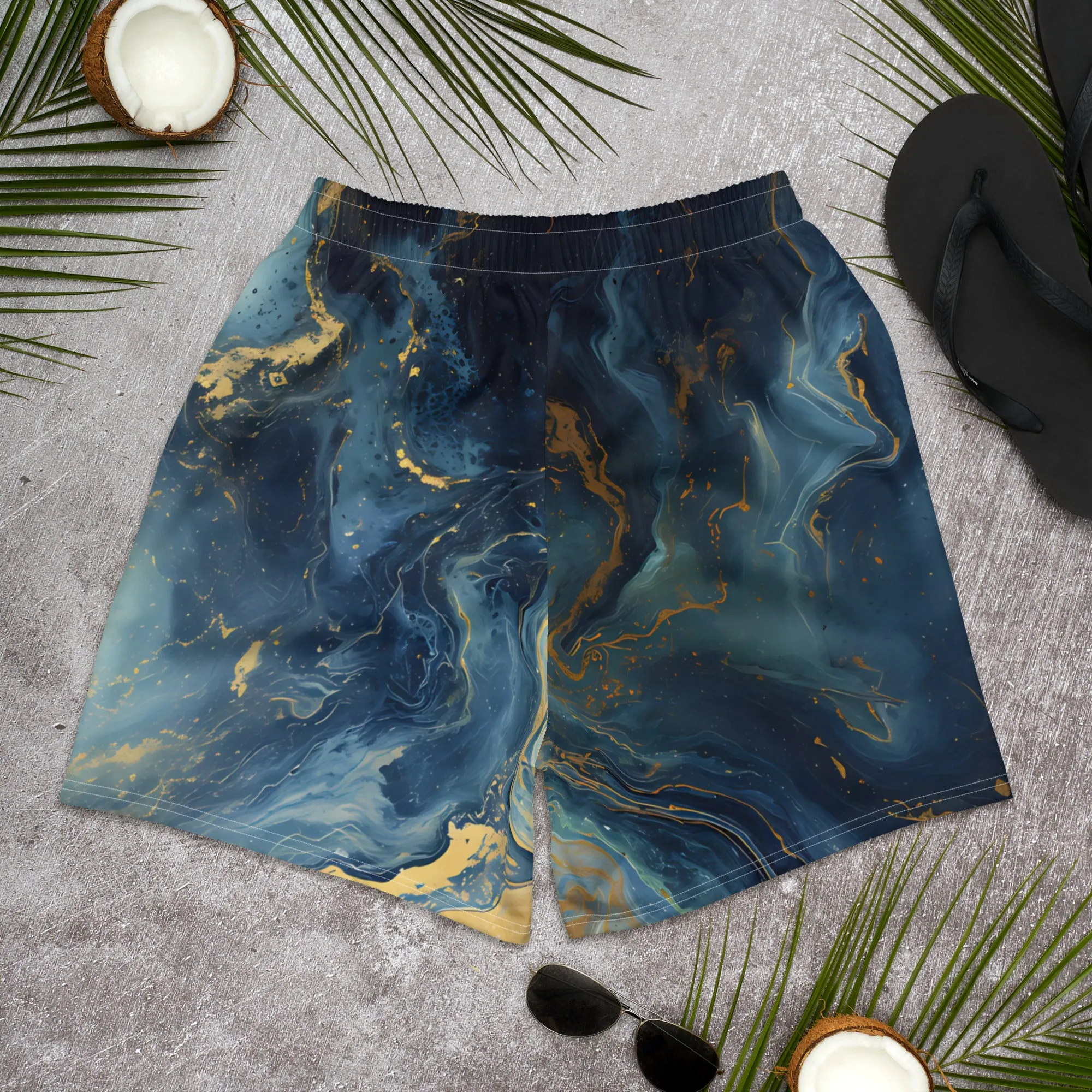 Golden Soul All-Over Print Unisex Athletic Long Shorts