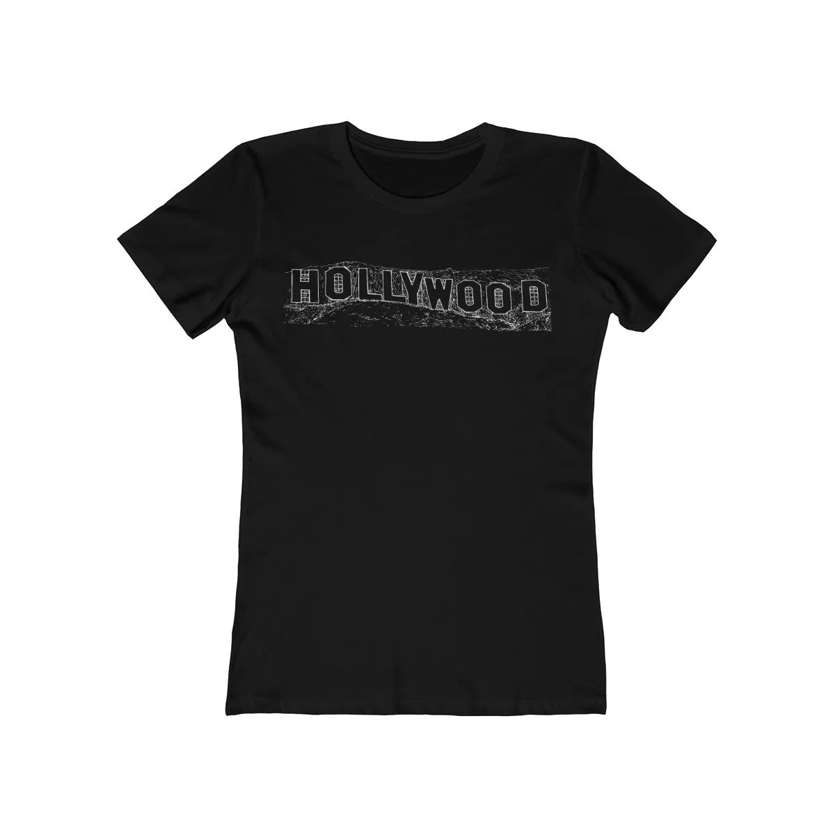Hollywood Sign - Women's The Boyfriend Tee
