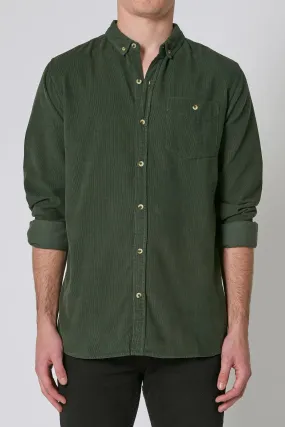 MEN AT WORK CORD SHIRT | PINE