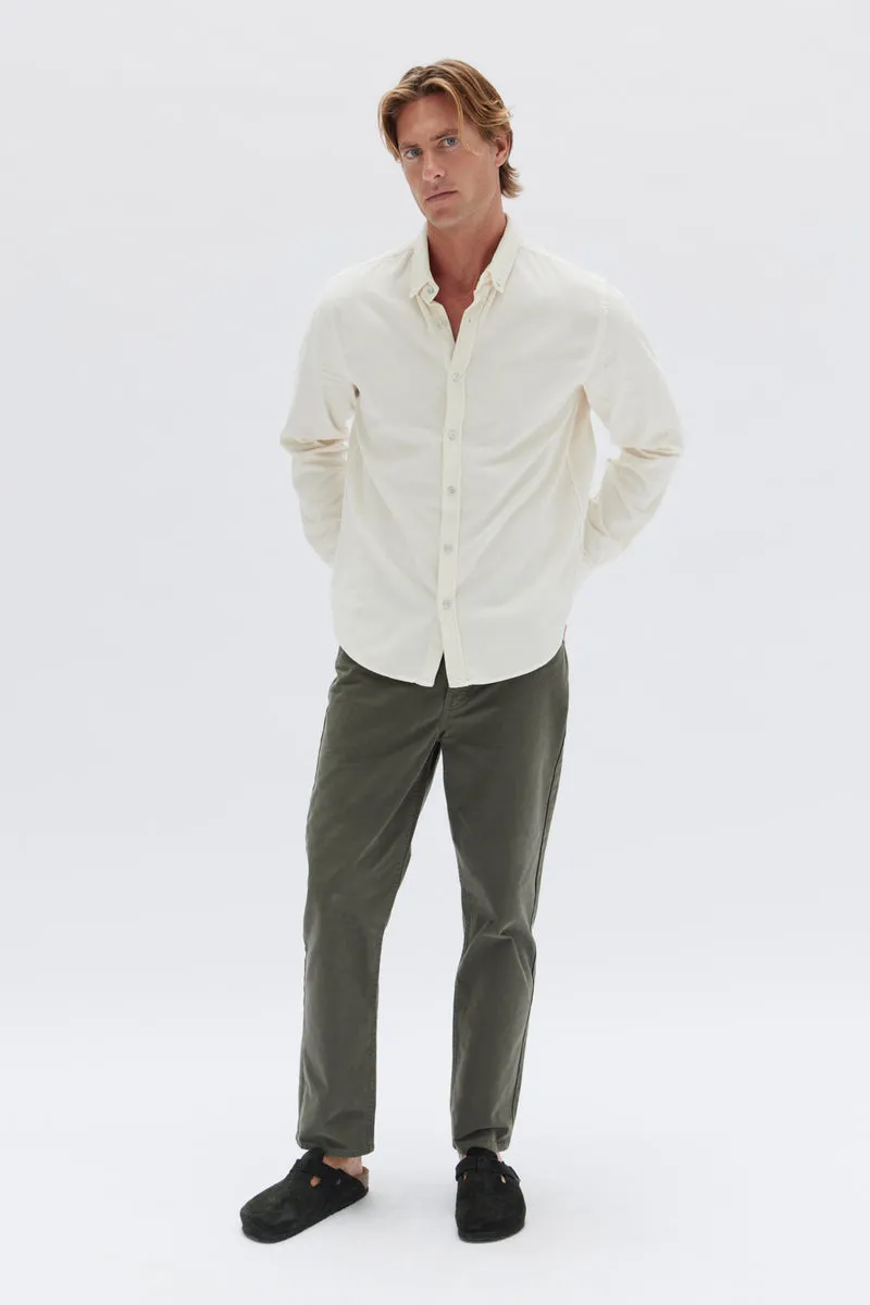 MENS CORD SHIRT | CREAM