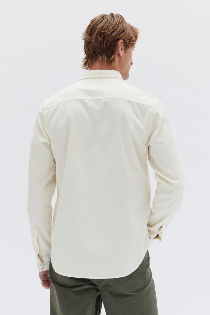 MENS CORD SHIRT | CREAM