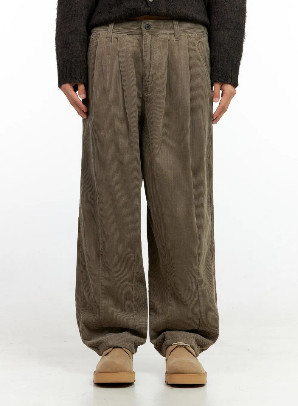 Men's Pintuck Corduroy Trousers IN411