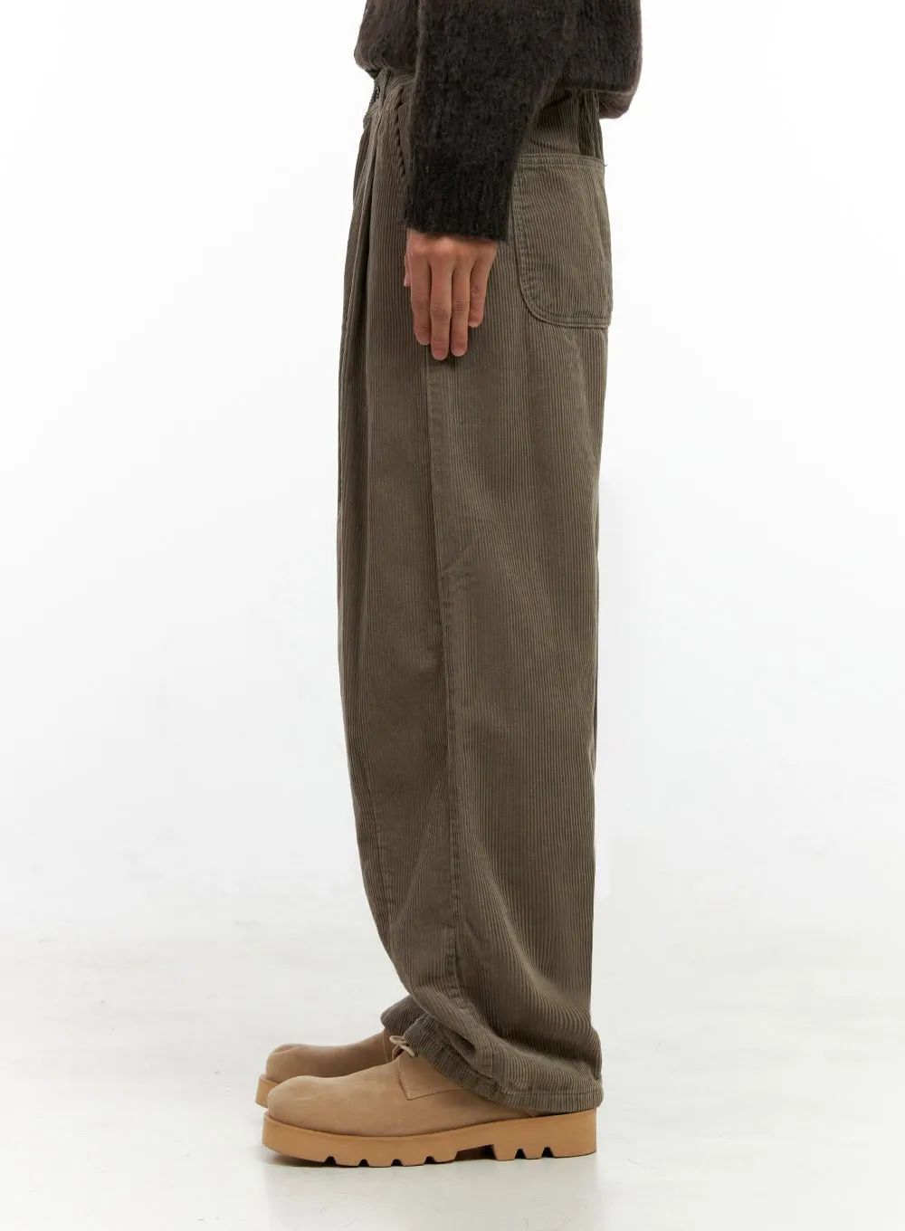 Men's Pintuck Corduroy Trousers IN411