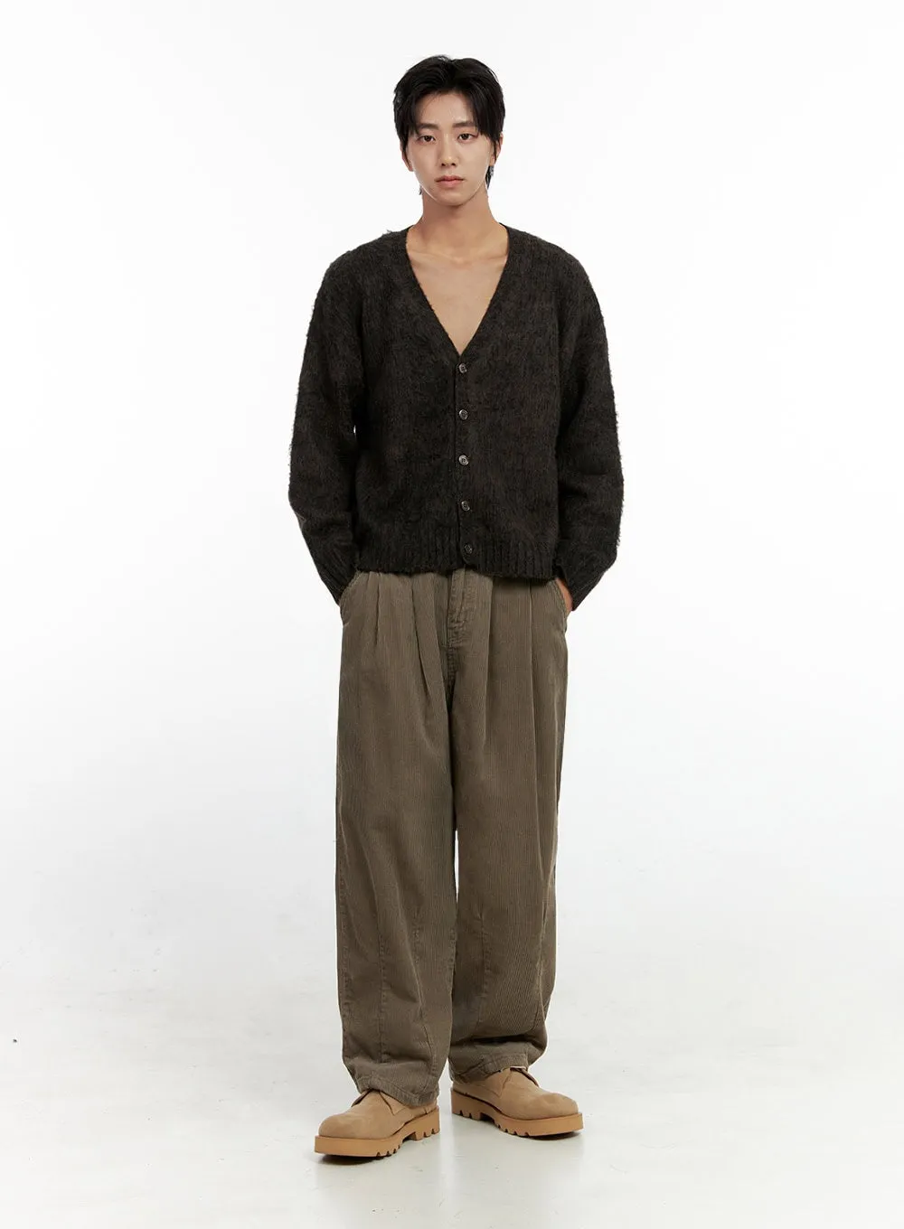 Men's Pintuck Corduroy Trousers IN411