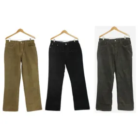NWT Weatherproof Men Classic Soft Premium Cotton Corduroy Straight Leg 5 Pockets