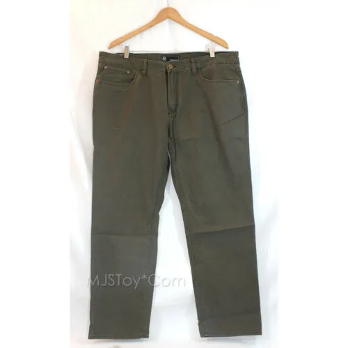 NWT Weatherproof Men Classic Straight Leg 5 Pockets 100% Cotton Canvas Pants