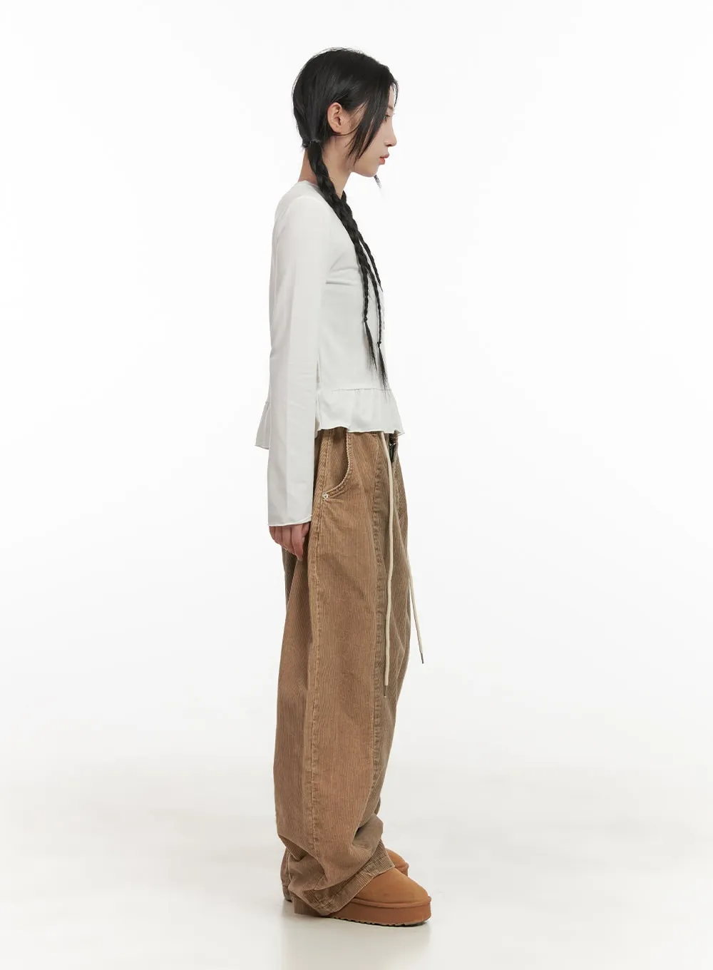 Oversized Corduroy Trousers CD404