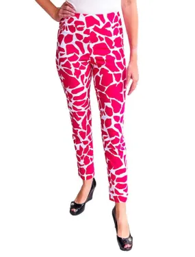 Pull-On Ankle Pants - Pink Rock