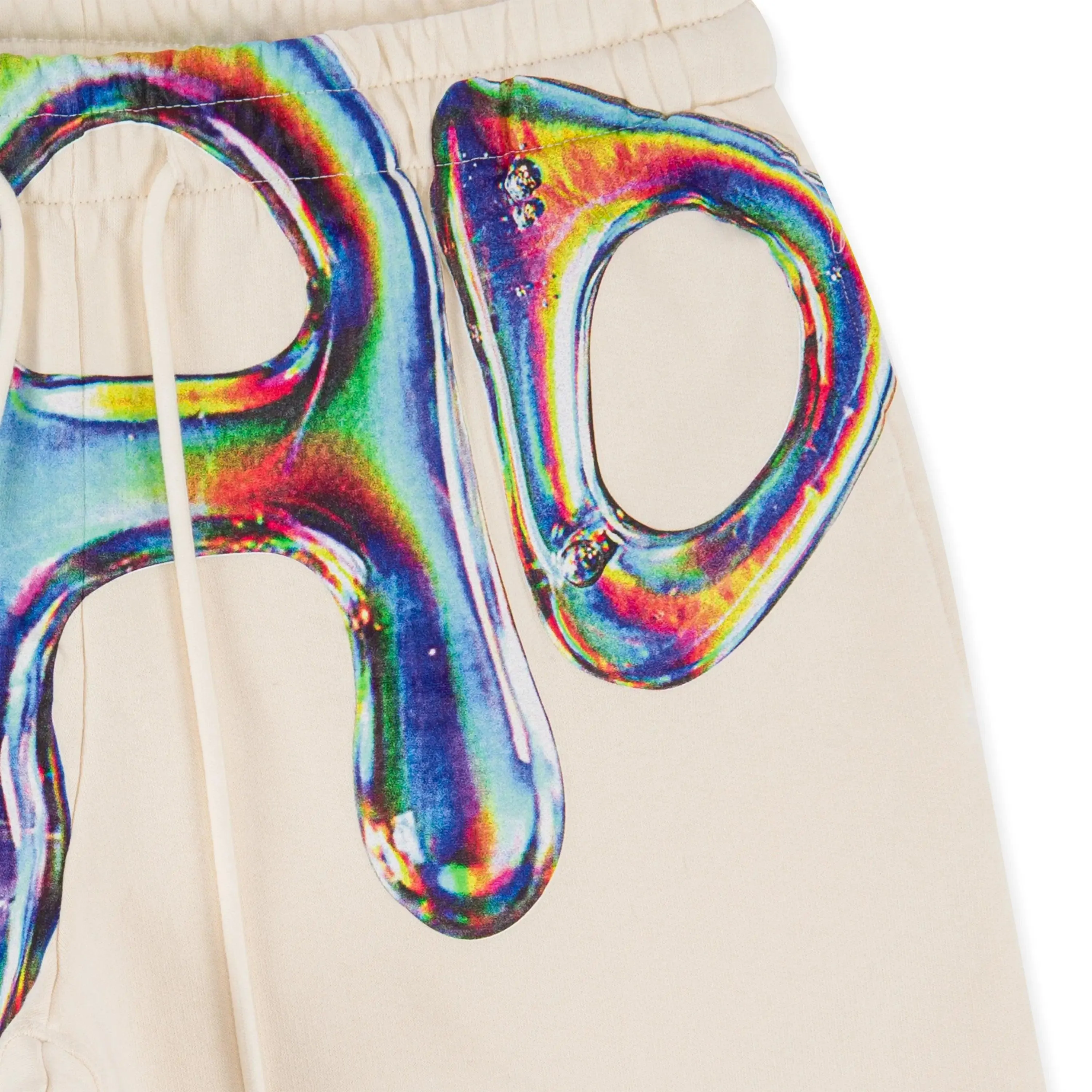 "BAD IN DIMENSIONS" Shorts - Cream