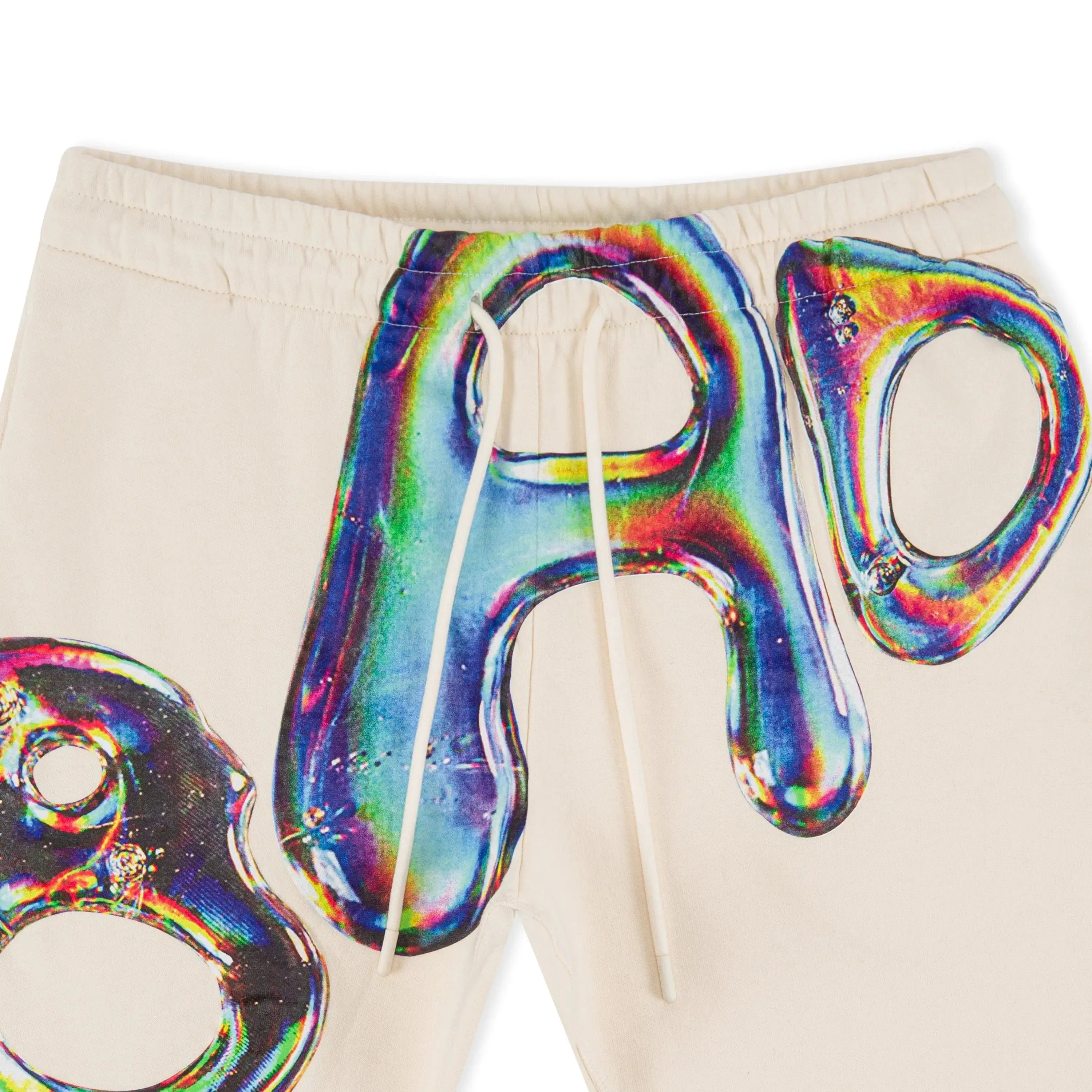 "BAD IN DIMENSIONS" Shorts - Cream
