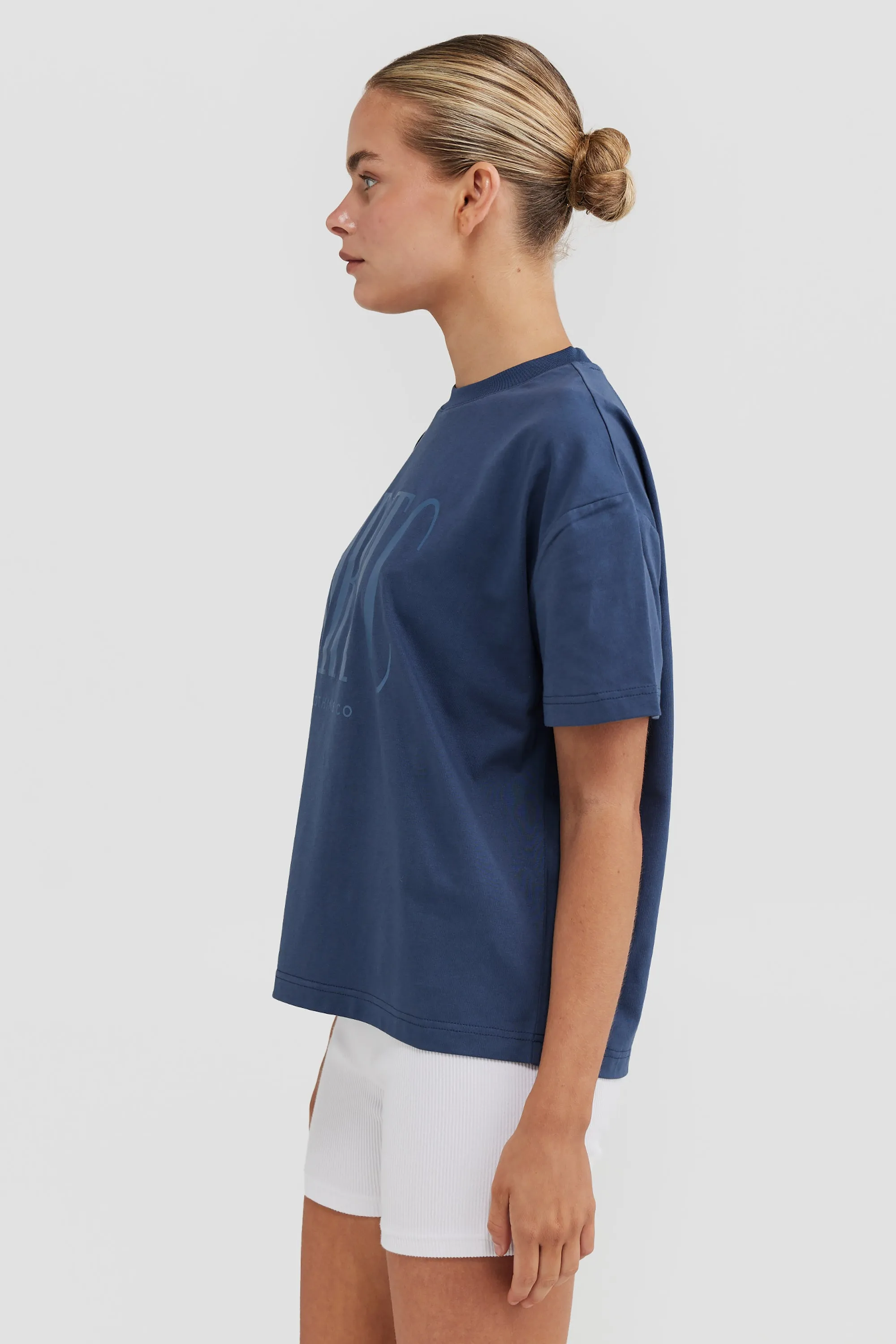 Spencer Logo T Shirt Denim