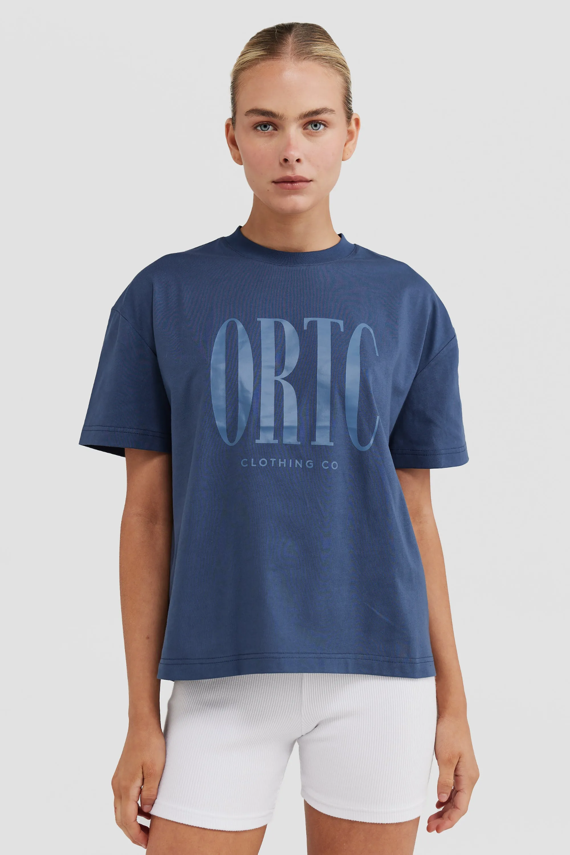 Spencer Logo T Shirt Denim