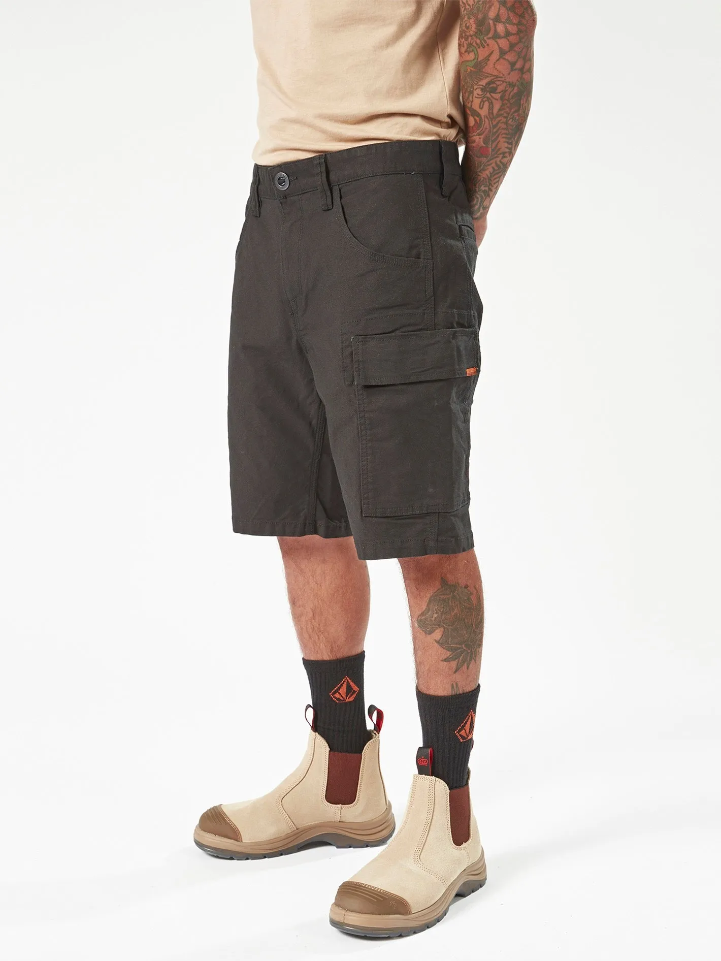 Volcom Workwear Caliper Work Shorts - Black