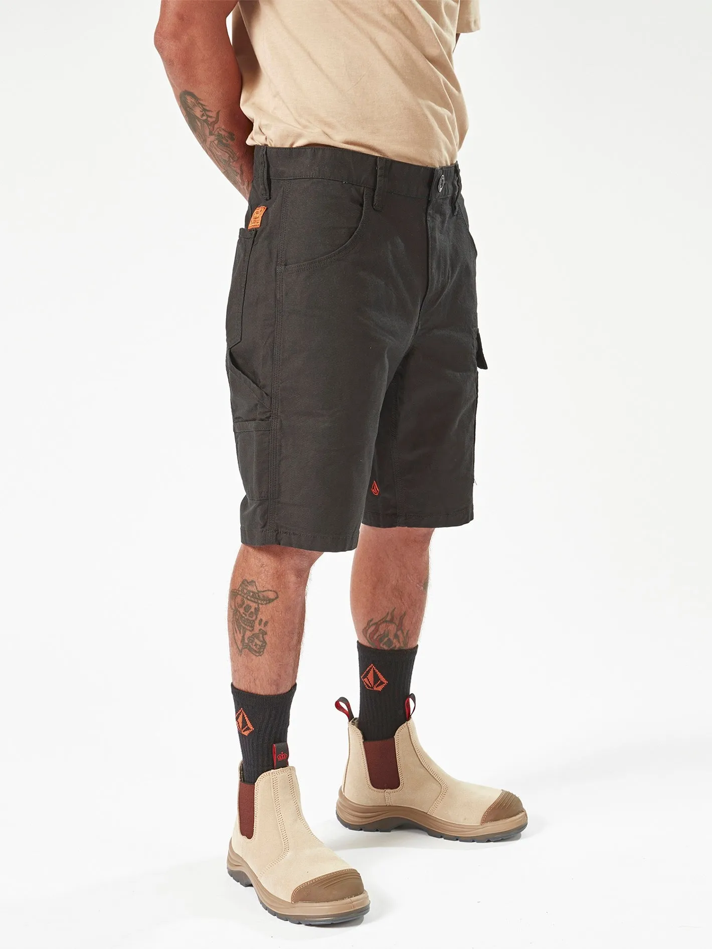 Volcom Workwear Caliper Work Shorts - Black