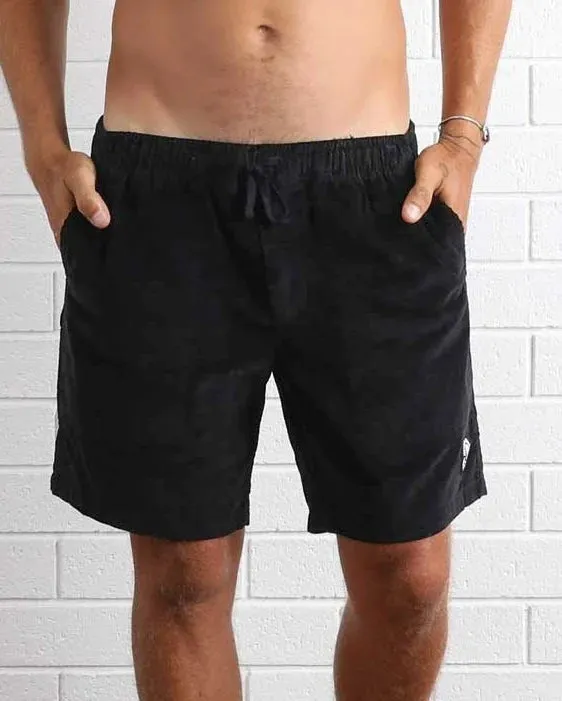 WHALER CORD SHORT | BLACK